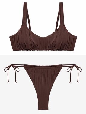 NWT Yamamay Iconic Cocoa Bikini Set